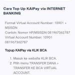 Isi KAIPAY Melalui Internet Banking