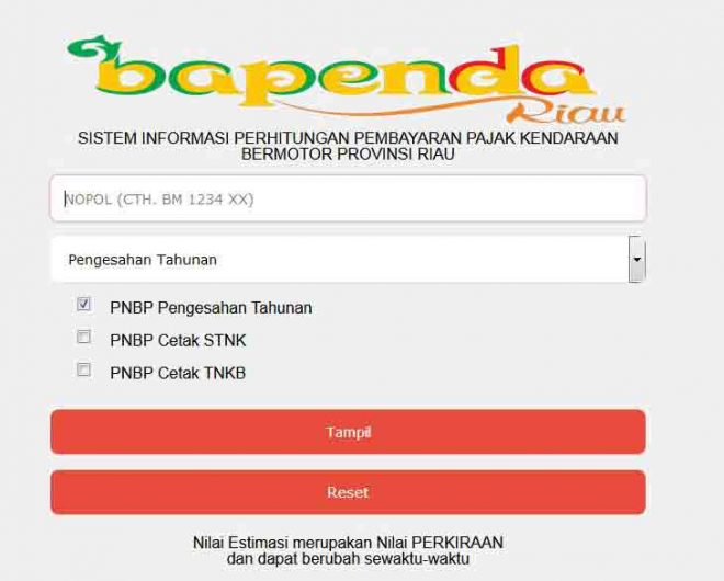 Pajak Kendaraan Bermotor Riau - Homecare24